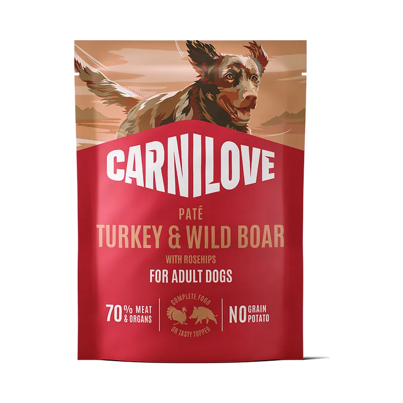 Utförsäljning Carnilove Dog Pouch Paté Turkey & Wild Boar With Rosehips 300 g