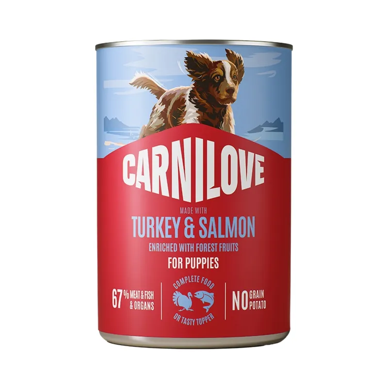 Carnilove Hundefutter Für Welpen Mit Lachs Und Truthahn 400 g Fynd