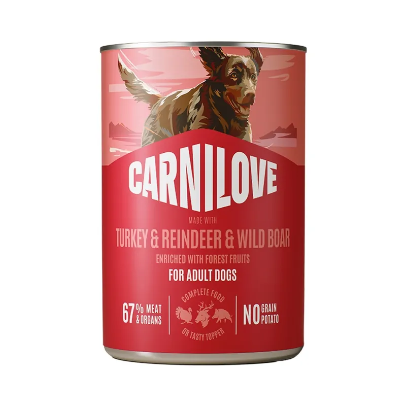 Carnilove Dog Turkey & Reindeer with Wildboar 400 g prisnedsättning