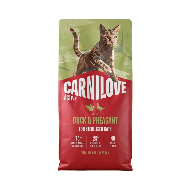 Begränsat antal Carnilove Active Cat Steriloitu Ankka & Fasaani 400 g