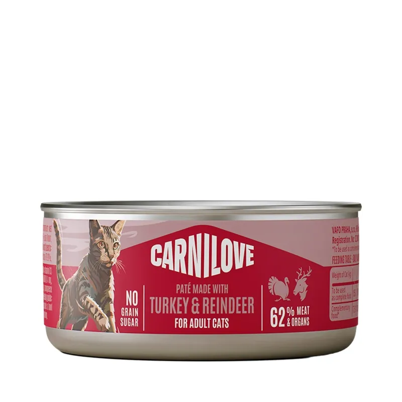 Nedsatt pris Carnilove Cat Paté Turkey & Reindeer 100 g