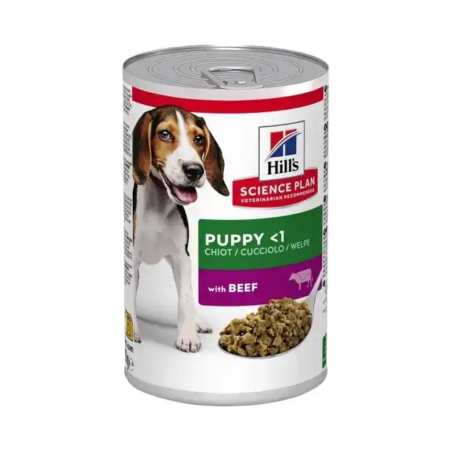 Snabb frakt Hill's Pet Nutrition Hill's SCIENCE PLAN Hvalpevådfoder Med Oksekød 370 g