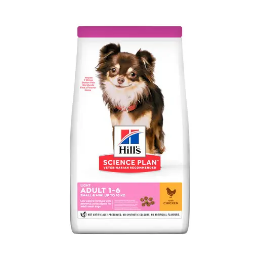 Endast denna vecka Hill's Pet Nutrition Hill's SCIENCE PLAN Light Small & Mini Adult Hundefutter Mit Huhn 1.5 kg