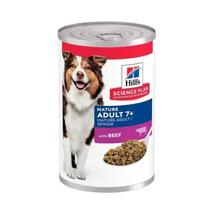 Erbjudande Hill's Pet Nutrition Hill's SCIENCE PLAN Mature Adult 7+ Våtfoder med Biff 370 g