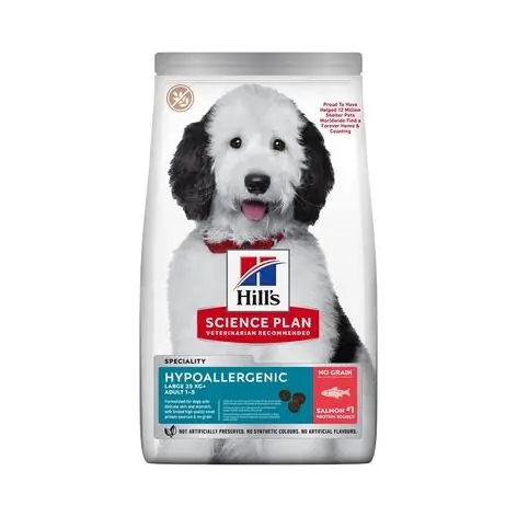Hill's Pet Nutrition Hill's SCIENCE PLAN Hypoallergenic Large Breed Adult Hundfoder med Lax 14 kg Begränsat antal