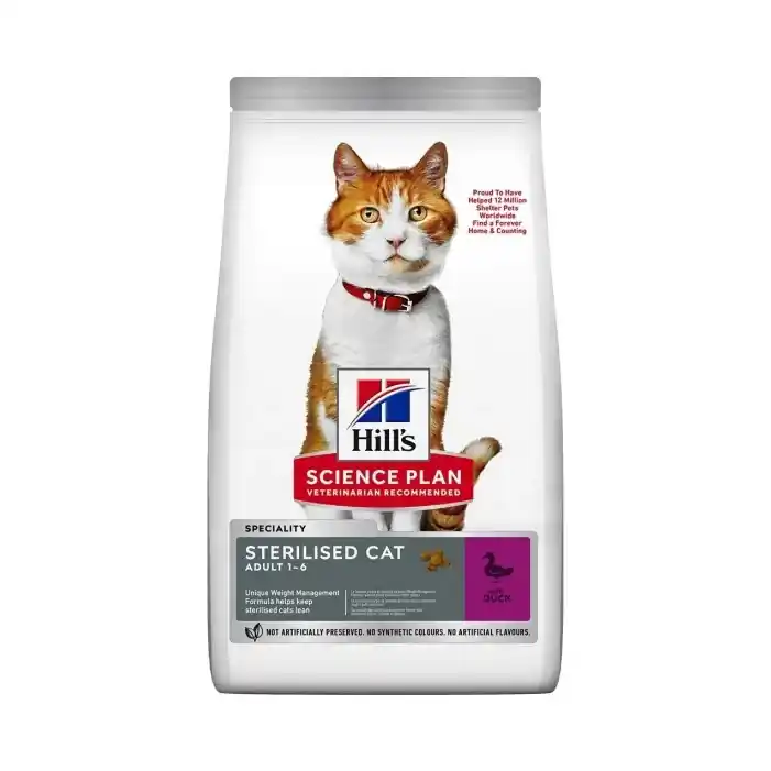 Hill's Pet Nutrition Hill's SCIENCE PLAN Adult Sterilised Cat Torrfoder med Anka 1.5 kg Köp nu
