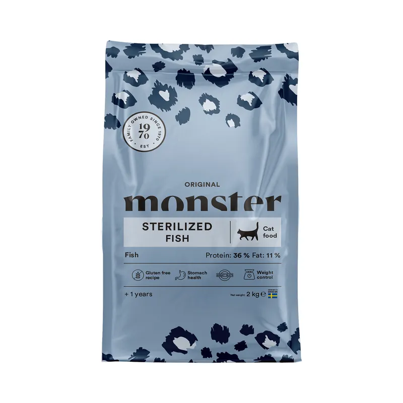 Snabb leverans Monster Cat Original Sterilized Fisch 400 g