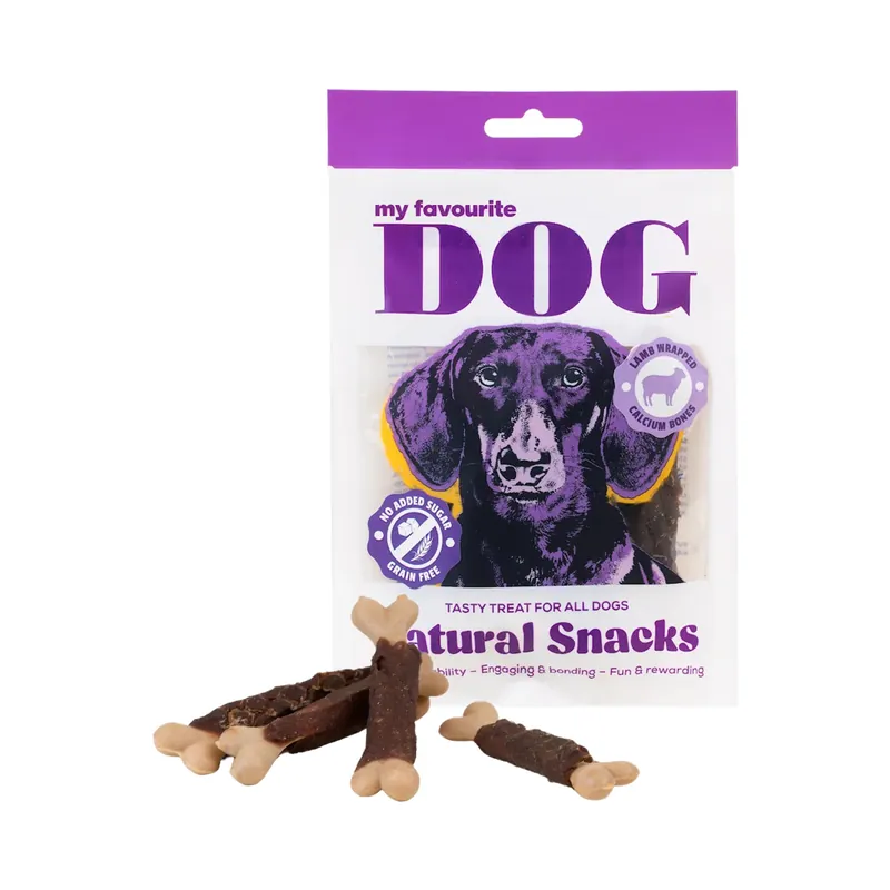 Sista chansen My favourite DOG Kalziumknochen mit Lamm umwickelt 72 g
