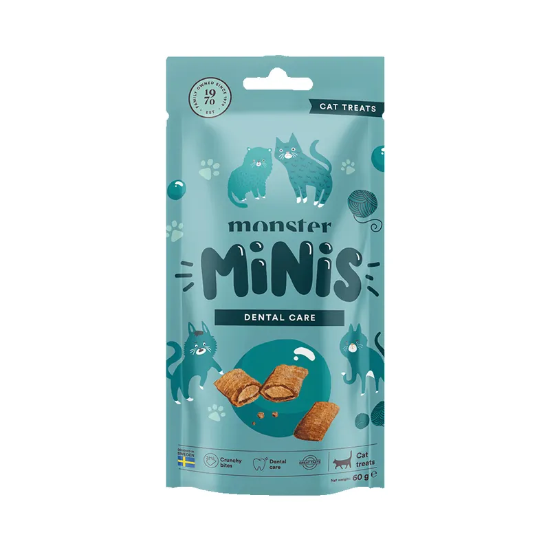 Säker betalning Monster Cat Minis Dental Care 60 g