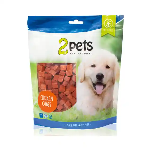 Rabatter 2pets Dogsnack Cubes Chicken 400 g