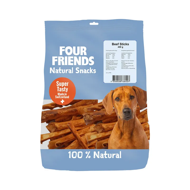 Nedsatt pris FourFriends Four Friends Natural Snacks Beef Stick 400 g