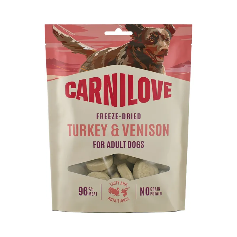 Kundfavorit Carnilove Freeze-Dried Snacks Turkey & Venison 60 g