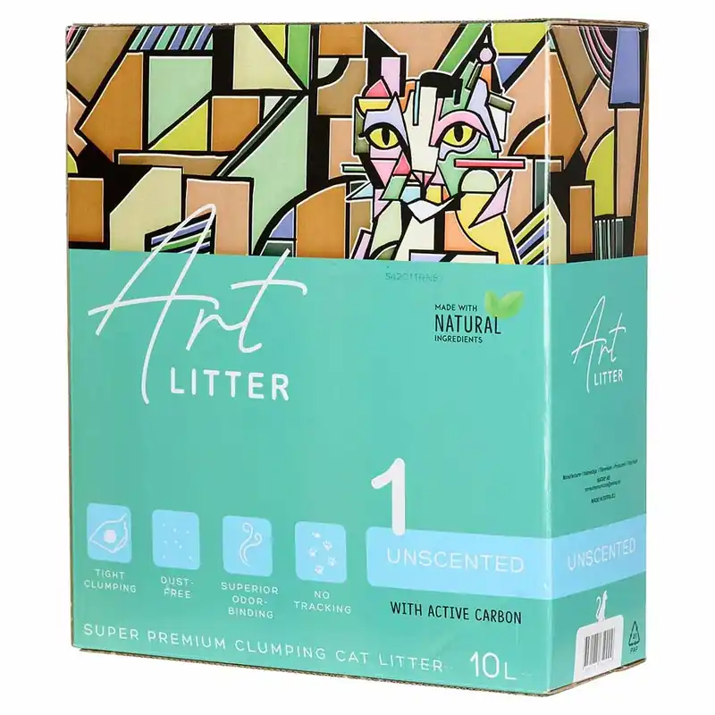 Art Litter 1 Super Premium Klumpande Kattsand Unscented 10L Lägg i varukorgen