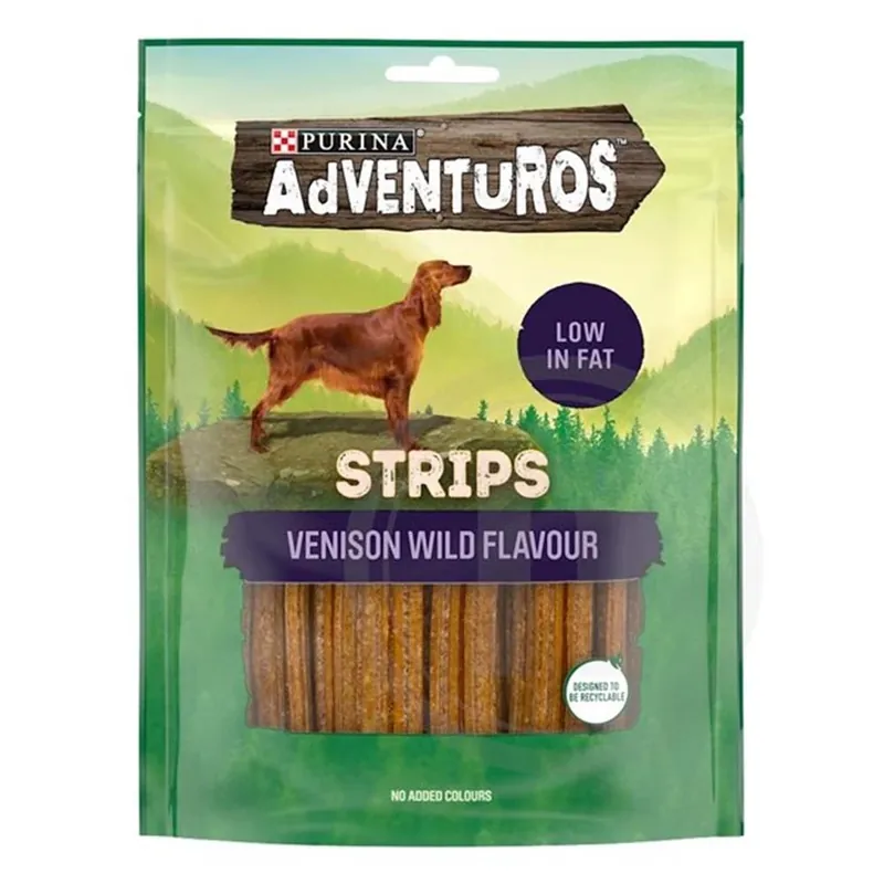 Reapris Adventuros Strips Vension Wild Flavour Hundgodis 90g