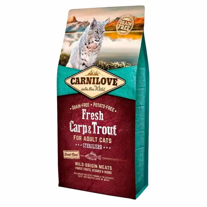 Carnilove Fresh Kattfoder med Karp och Forell För Steriliserade Katter 400 gram Billig