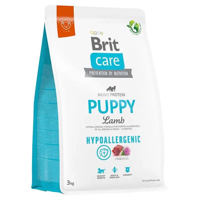 Populärt val BRIT Care Hundfoder För Valp Hypoallergenic PUPPY med Lamm 3 kg.