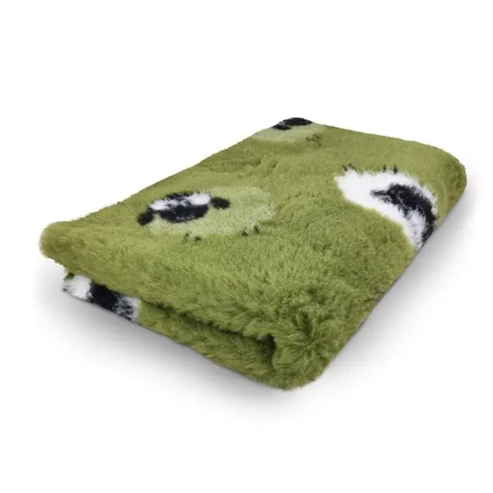 Trygg betalning Vet Bed Extra Soft Design FarmAnimals Woolly Sheep GRÖN 100x150 cm