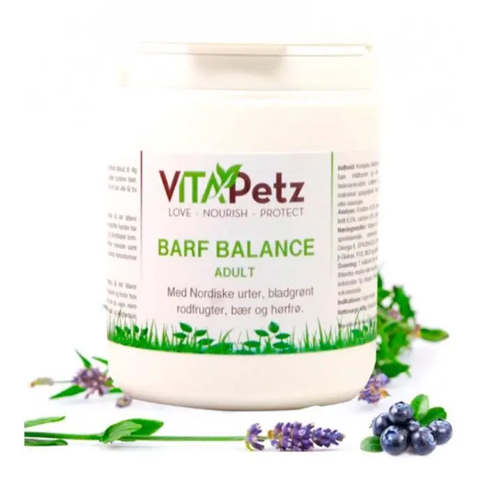 VitaPetz Barf Balance Adult Med Nordiska Örter & Probiotika 400 gram Populärt val