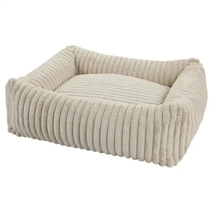 Kampanj Companion Hundbädd i Rib Manchestertyg Design Cocoon Anders Beige SMALL