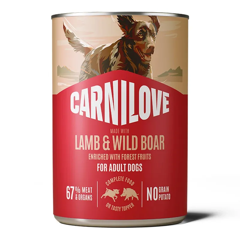 Endast denna vecka Carnilove Hundpaté med Lamm & Vildsvin 400 g