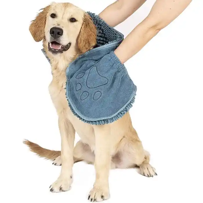 DGS Dirty Dog Shammy Hundhandduk PACIFIC BLUE Fynd