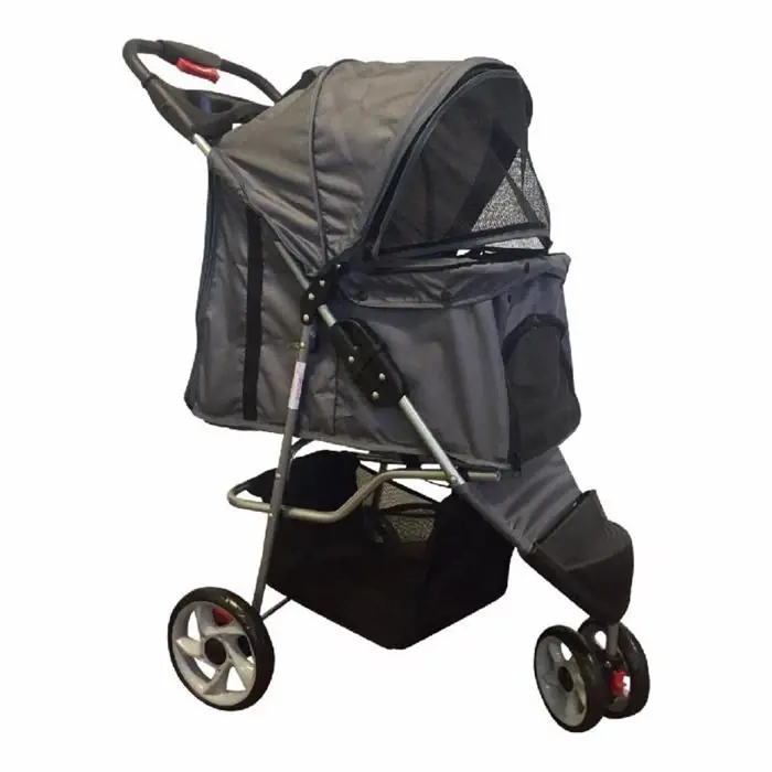 Topmast Hund Buggy Three Wheeler Antracit Endast idag