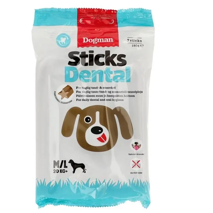 Dogman Dental Sticks Medium/Large Veckopaket Med 7 st Billigare