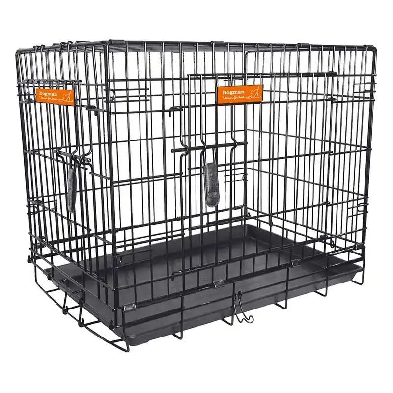 Dogman PREMIUM Hundbur För Hemmet, Utställning eller Bilen i Svart MEDIUM Snabb frakt