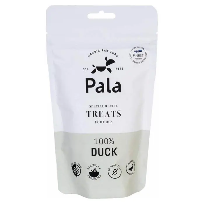 Begränsat antal Pala Treats Naturliga Hundgodis Singleprotein Duck 100g