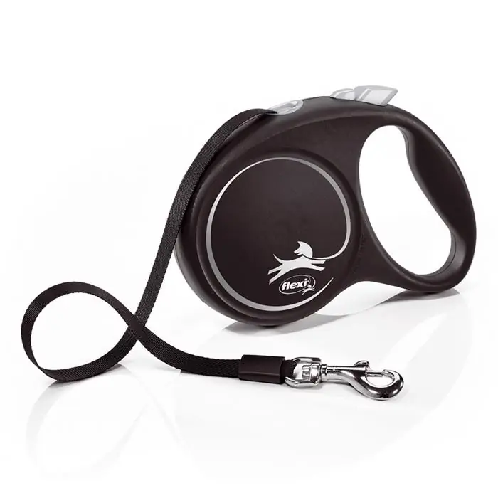 Handla nu Flexi Black Design Bandlina Svart och Grå M 5 Meter Max 25 Kg