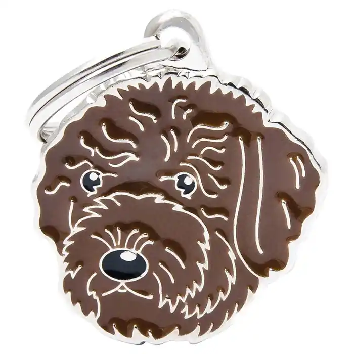 My Family Hundbricka med Italiensk Vattenhund Lagotto Romagnolo Brun Erbjudande