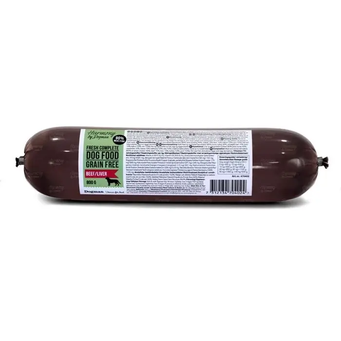 Harmony Dogfood Hälsosamt Våtfoder Med 80% Lever och Biff 800g Bästa pris