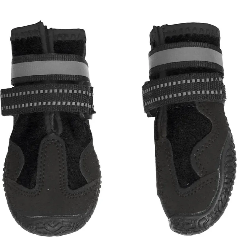 Hundskor Modell GLEA Svarta Med Halkfri Sula & Reflex XX-SMALL Begränsat antal