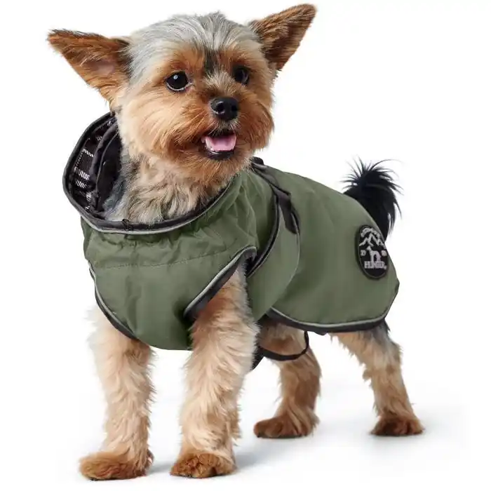Kampanjpris Hunter Uppsala Vinterjacka för Hund KhakiGreen Design 2i1 25 CM