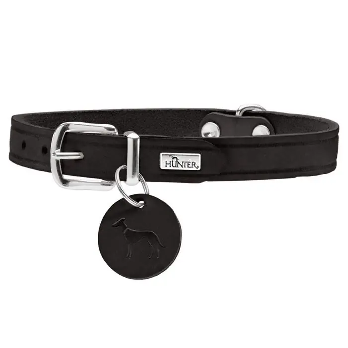 Nedsatt pris Hunter Aalborg Hundhalsband i Färgen Svart Str. 32 cm