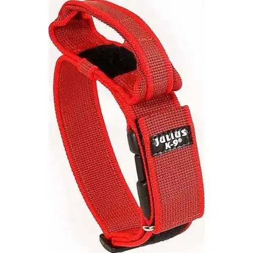 Rea Julius K9 C&G Halsband Super Grip Röd LARGE