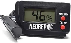 NEOREP Reptil Vivarium Digital Hygrometer Begränsad tid