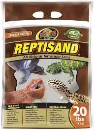 Zoomed SW-20 ReptiSand Ökenvit, 9 kg – Perfekt Grund för Ökenterrarier I lager