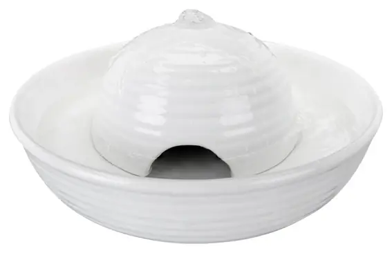 Vattenfontän Vital Flow Mini, keramik, 0.8 L, vit Nyhet