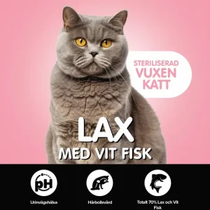 Marre´s Connoisseur Katt Steriliserad Lax med Vit Fisk 300g Outlet