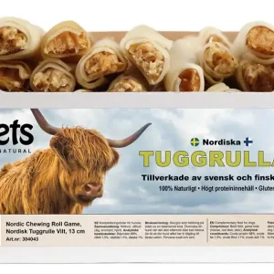 2pets Nordisk tuggrulle med vilt, 13 cm Kundfavorit