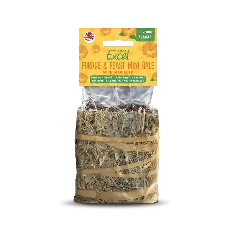 Burgess Excel Forage & Feast Mini Bale Marigold 100g Erbjudandepris