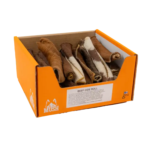 MUSH BEEF HIDE ROLLS L ~20 CM STYCKVIS Sänkt pris