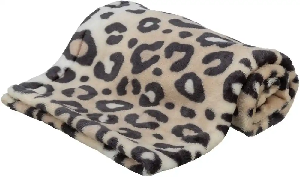 Kundfavorit Leo filt, mjuk plysch, 150 × 100 cm, cream