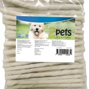 Snabb frakt 2Pets 100st Tuggpinne Vit ca 12,5cm 8mm