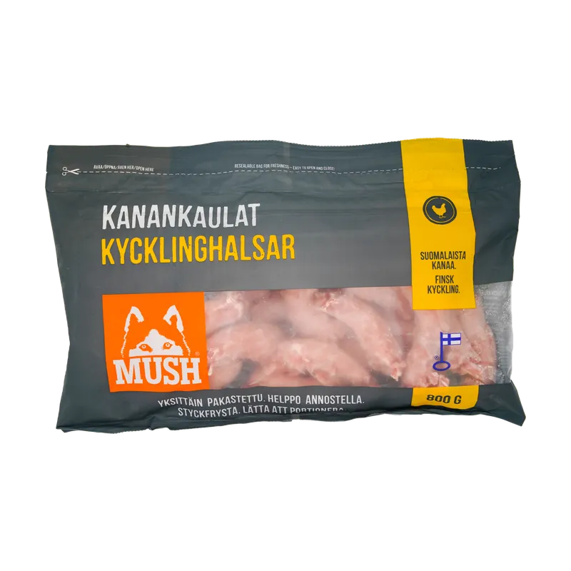 Nedsatt pris Mush Basic Kycklinghals 800g