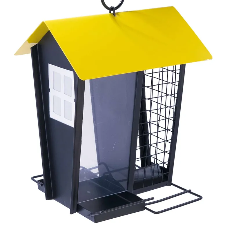 Nobby Vildfågel Foderautomat LAJA, Svart, 17x16x21cm Expressleverans