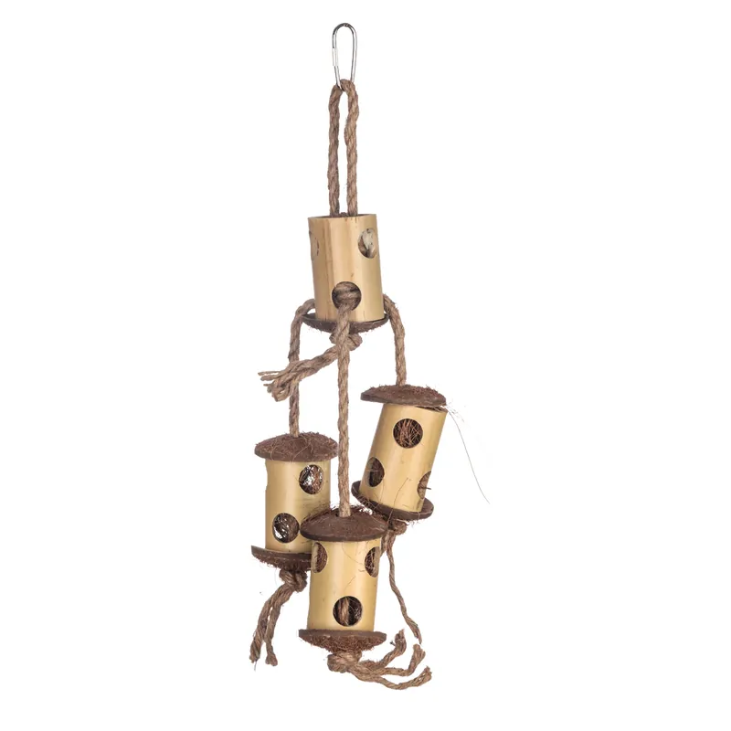 Fågelleksak med bamburör Small., 38 x 11 cm Beställ idag