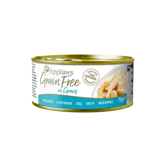 Snabb leverans Applaws Cat Grain Free Pollock in Gravy 70 g