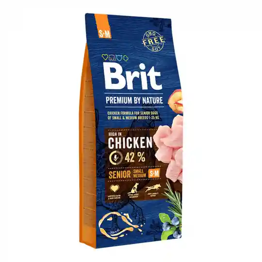 Brit Premium By Nature Dog Senior Small & Medium Chicken (15 kg) Lägg i varukorgen